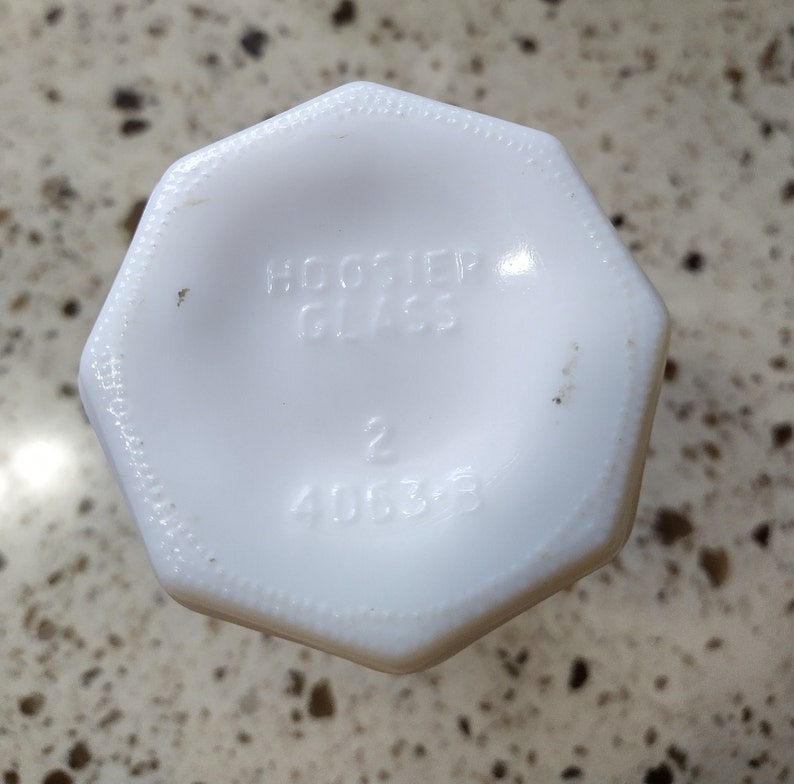 Hoosier Milk Glass Bud Vase Starburst Design 4063B Etsy