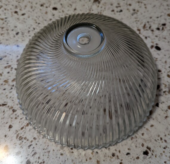 Vintage Swirled Ribbed Glass Ceiling Light Cover or Shade Etsy