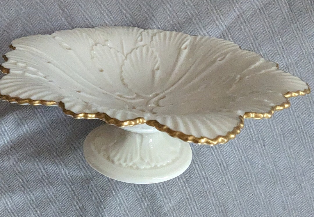 Vintage Lenox cottage Small Compote Dish Etsy