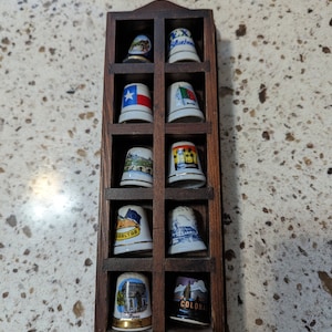 Shot Glass and Thimble Display Case 