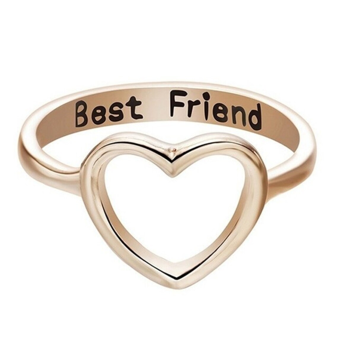 Women Ring on Fingers Heart Best Friends Sweet Gift For Girl Etsy