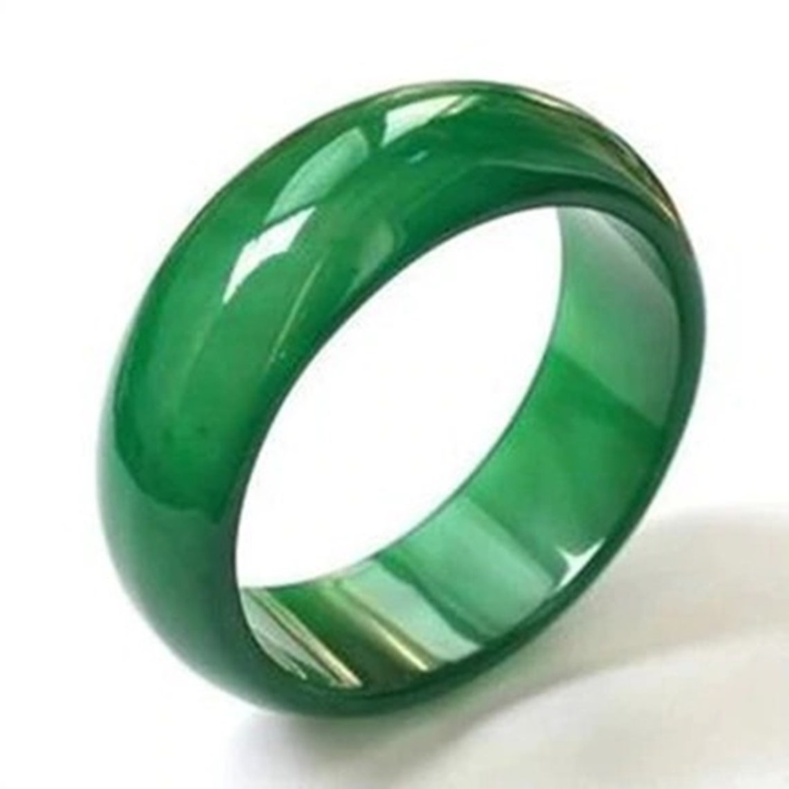 100 Natural jade ring for Men And Women jade ring green white Etsy