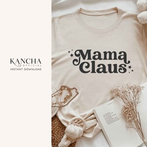 Mamãe Noel svg, momlife svg, natal svg mamãe, mamãe retrô svg, moletom mamãe, DOWNLOAD INSTANTÂNEO para cricut design space silhouette Cameo