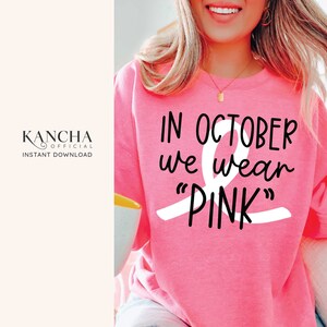 SVG for cancer ribbon svg file for shirt breast cancer svg gift for her breast cancer awareness shirt pink svg file for cricut sublimation