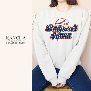 SVG for baseball mom shirts ballpark mama svg baseball mama svg for cricut silhoulette svg png sublimation instant download digital file