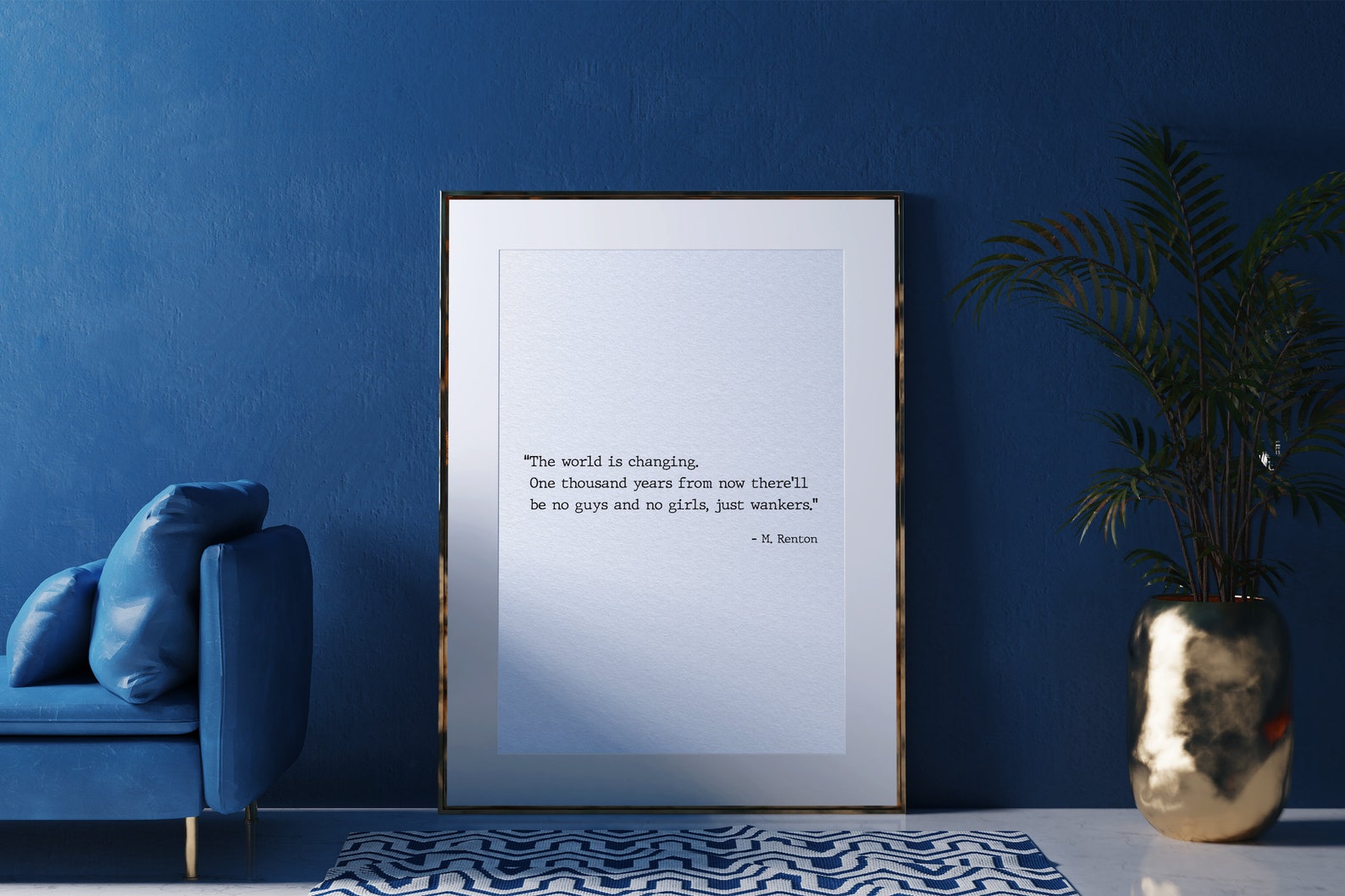 Trainspotting Irvine Welsh Mark Renton the World is - Etsy