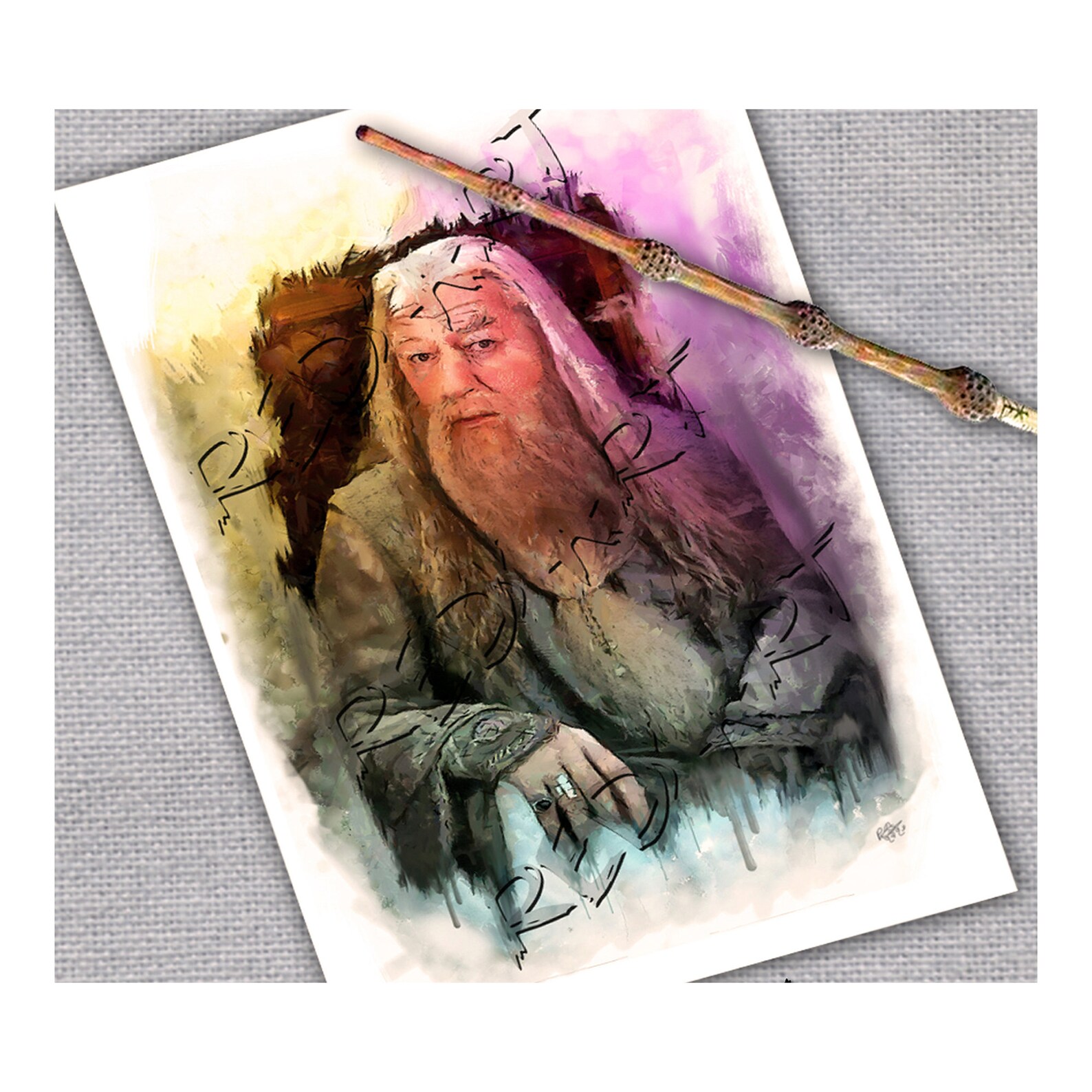 Albus dumbledore poster print | Etsy