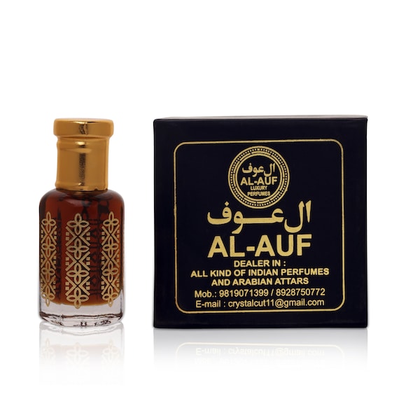 Cambodian Oud Perfume Oil Concentrated Agar Wood Essential oil Attar Fragrance oil by AL-AUF 1 tola 12ml.