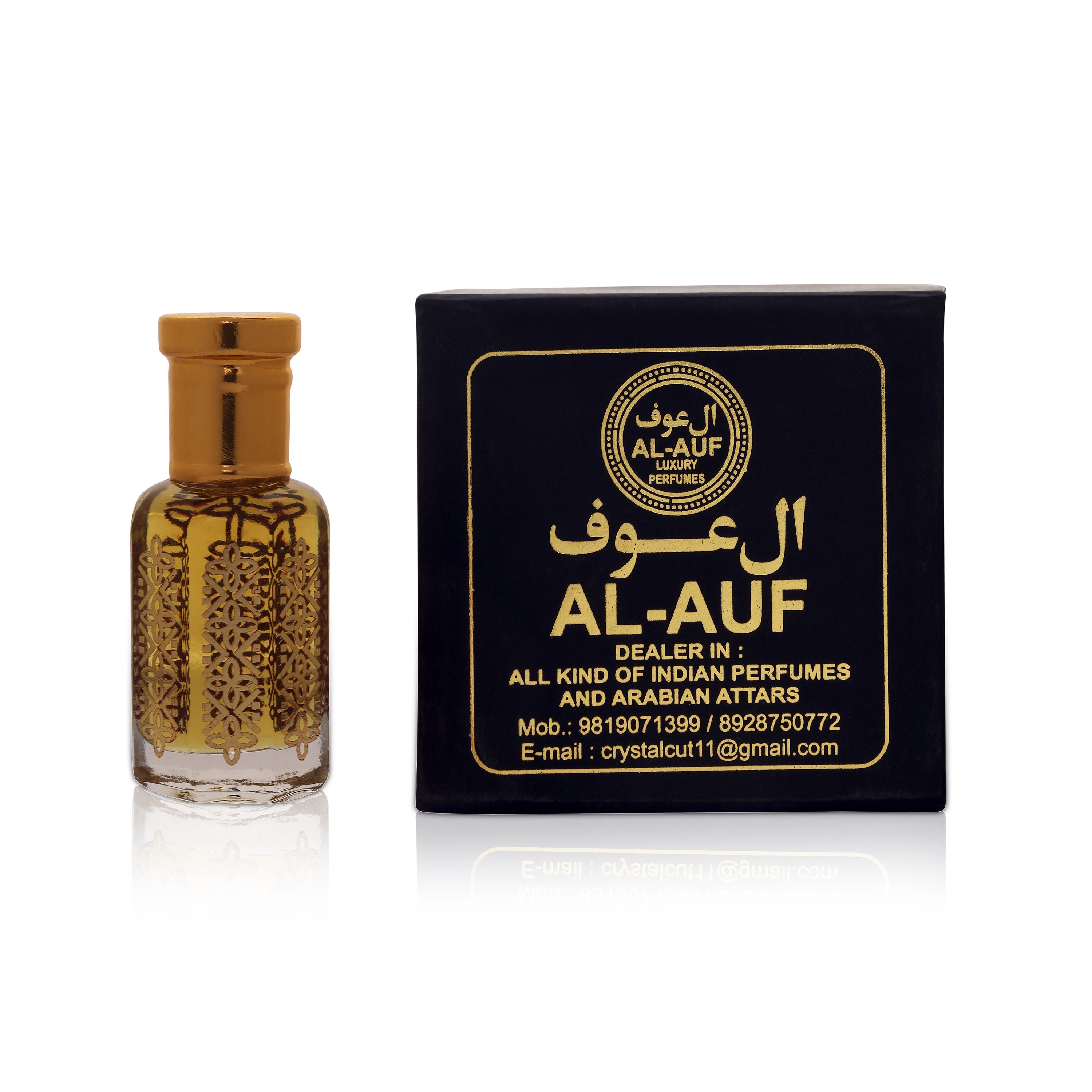 Black Oud Oudh Perfume Oil Attar by AL-AUF Alcohol-free 