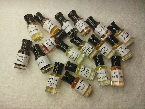 Indian Traditional Attar: Oud, Musk, Mukhallat Itr Perfume Oil (12ml)