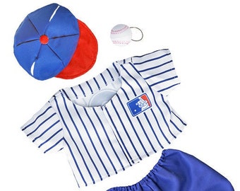 14-16 in Baseball Outfit w/ Hat and Baseball- Fits 14-16 in Plushy Friend, 16 in Plushy Clothing