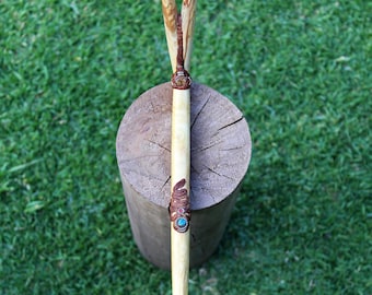 TEPI DE DOBLE FOSA NAUSCAL hecho de Palo Santo con Vid de Aya y Turquesa Peruana