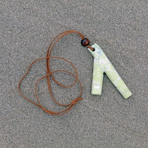 Necklace Kuripe ~ SNAKE STONE KURIPE Handmade with Serpentine Stone & Hand carved | Washable - Long-lasting | Sacred Valley – Cusco – Peru