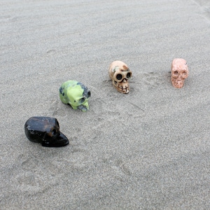HANDCARVED SKULL STONE Figure | Peruvian Sacred Item for Mesa, Altar, Shrines | Handcrafted in Sacred Valley – Cusco