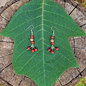 Shipibo Earrings with Aya Vine Pieces | MYSTICAL AYA | Jewelry for Ceremonies and Protection | Handmade by Shipibo Women from Pucallpa, Peru