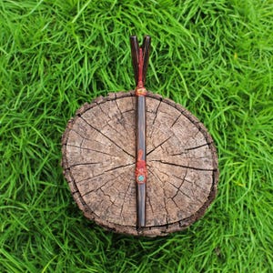 SET TEPI & KURIPE | Double Nostril | Made of Chonta Wood | With Peruvian Turquoise, Aya Vine, Tiger Eye, Crystal Quartz | From Cusco - Peru