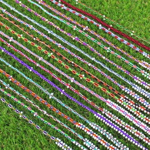 ANDEAN WATANA | Traditional Peruvian Despacho Cord for Mesa | Handwoven Bracelet with Wool & Beads | By Women from Sacred Valley - Cusco