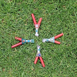 Kuripe ~ Kuripi Applicator | Made of Palo Sangre and Chambira (100% Organic Rope) | With Peruvian Turquoise & Healing Quartz and Stones