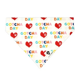Gotcha Day Slip-On Dog Bandana