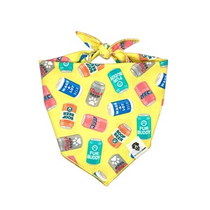 Doggy Beers Tie-On Dog Bandana