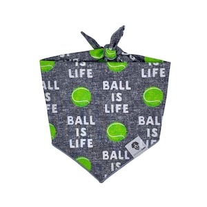 Ball Is Life Tie-On Dog Bandana