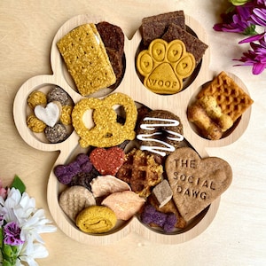 Paw Shaped Dog Barkuterie Board - Birthday Dog Treats - Dog Treats Gourmet - All Natural - Handmade - Dog Gift - Dog Charcuterie