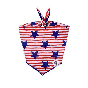 Stars and Stripes Tie-On Dog Bandana