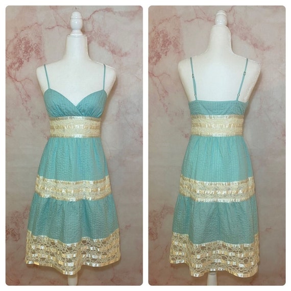 Vintage Betsey Johnson Satin & Lace Dress - 4