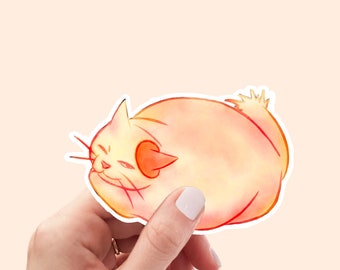 Cat Lover Sticker | Ghibli Fan Art Muta! | Cat Returns Inspired Fan art | Studio Ghibli Cat | Hand Drawn Kiss-Cut Vinyl Decals