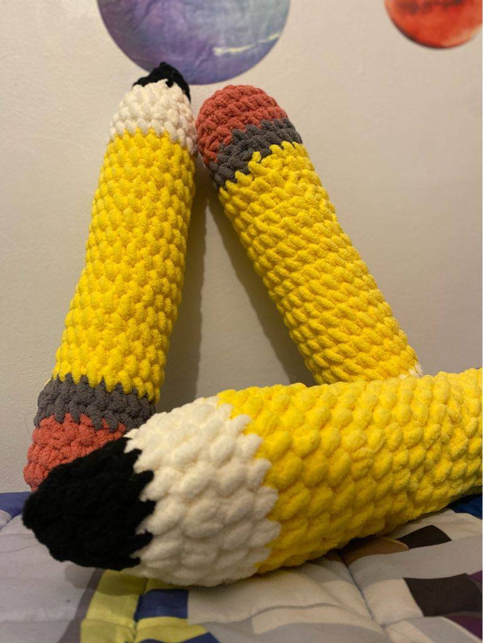 Handmade Pencil Cushion Stuffed Pencil Pillow Pencil Plush Etsy