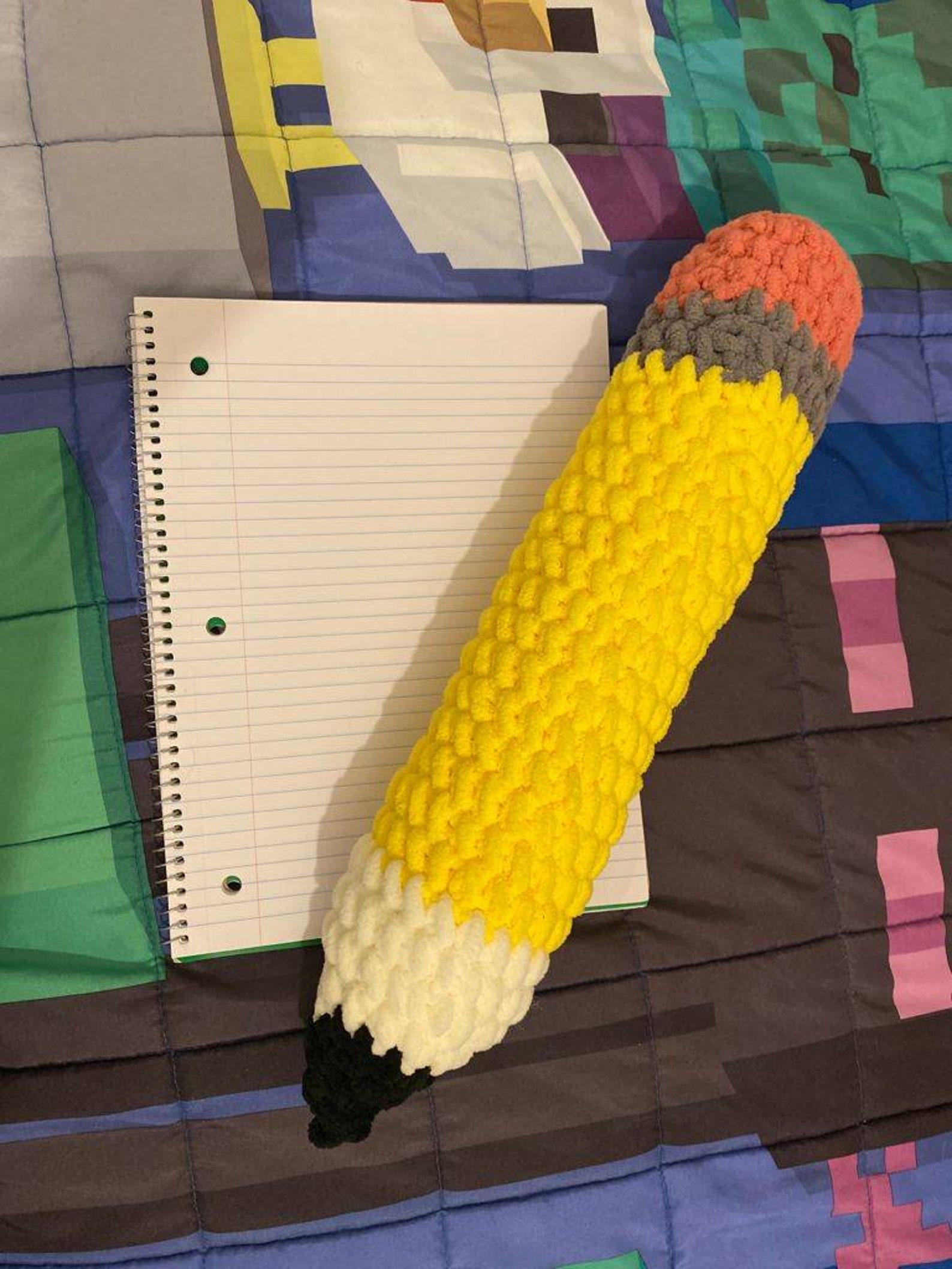 Handmade Pencil Cushion Stuffed Pencil Pillow Pencil Plush Etsy