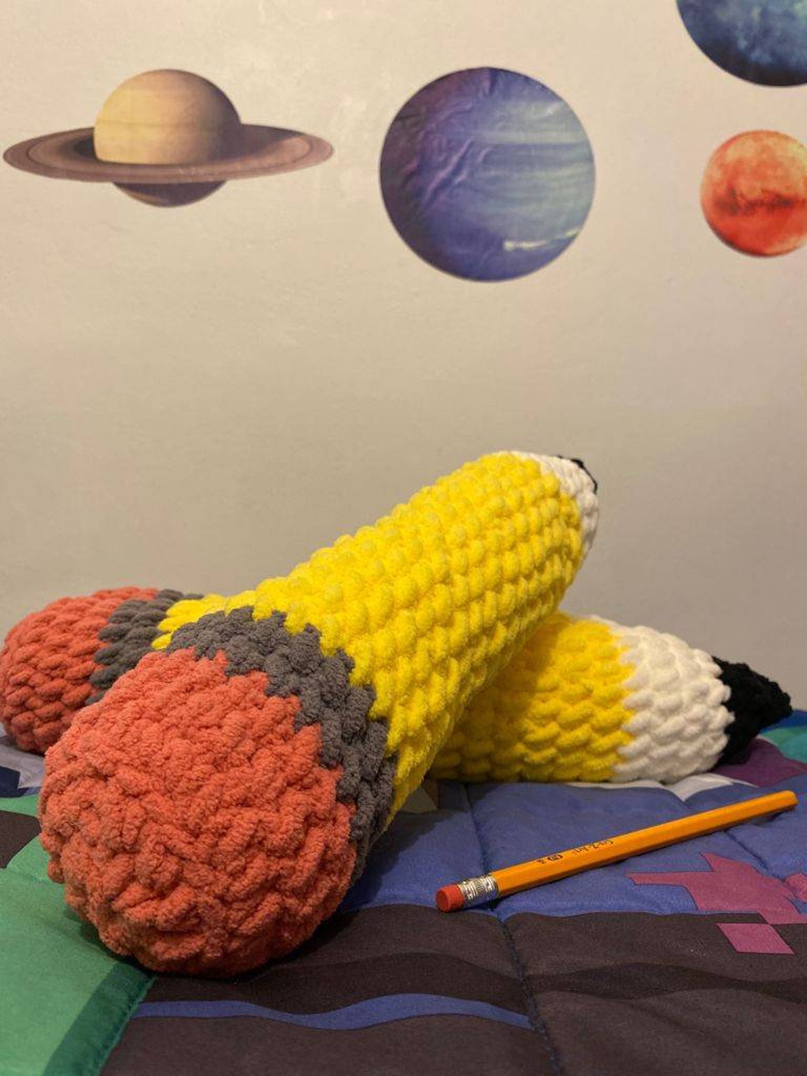 Handmade Pencil Cushion Stuffed Pencil Pillow Pencil Plush Etsy