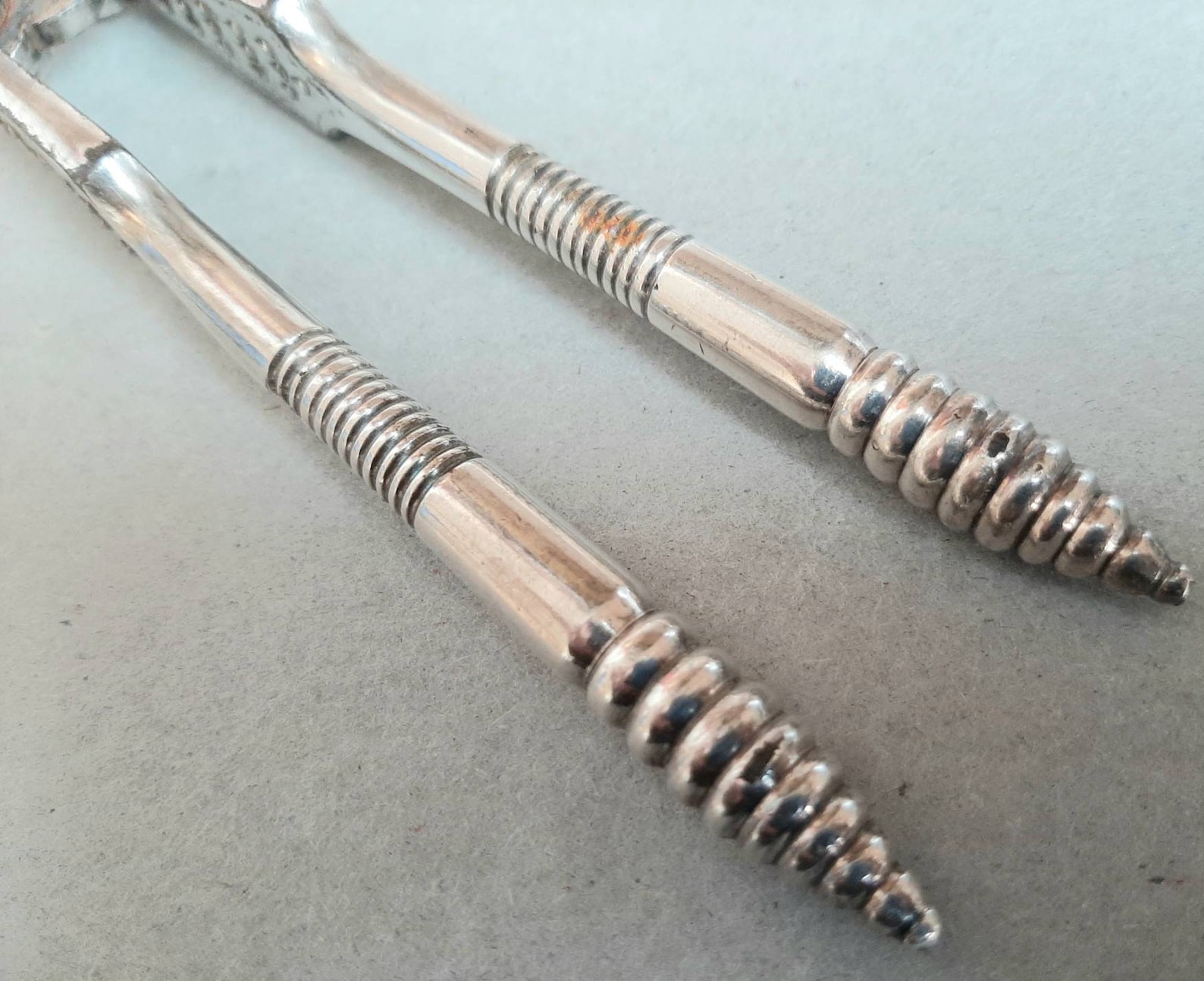 Antique Silver Metal Nut Crackers... Victorian Silverware... Etsy