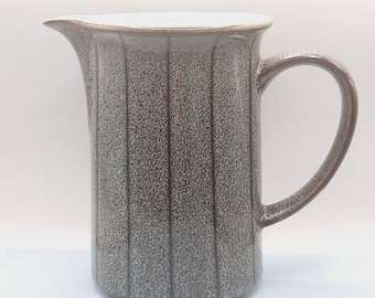 Denby Fine Stoneware Jug... Speckled Dark Grey Stripe