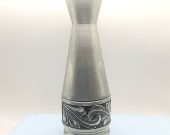 Mid Century Pewter Vase... Tinn Norway... c.1960s-70s MCM