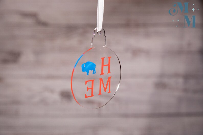 Winter New York Christmas Buffalo Home Ornament Buffalo Bills