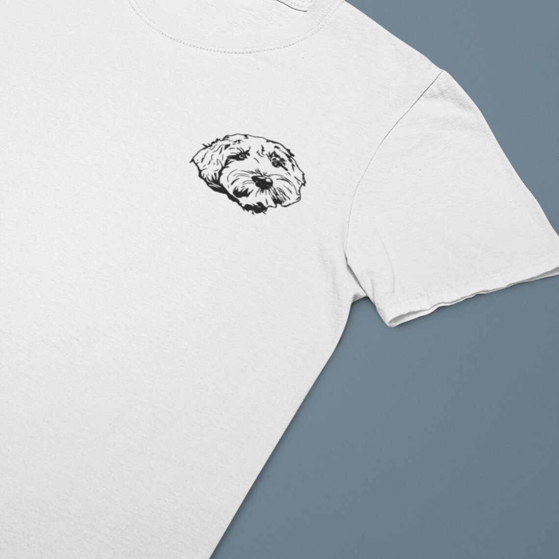 Your Pet's Face on a TShirt Unisex Organic Cotton Etsy