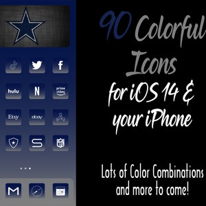 90 Ios 14 Icons Fur Ihr Iphone Die Farben Von Etsy