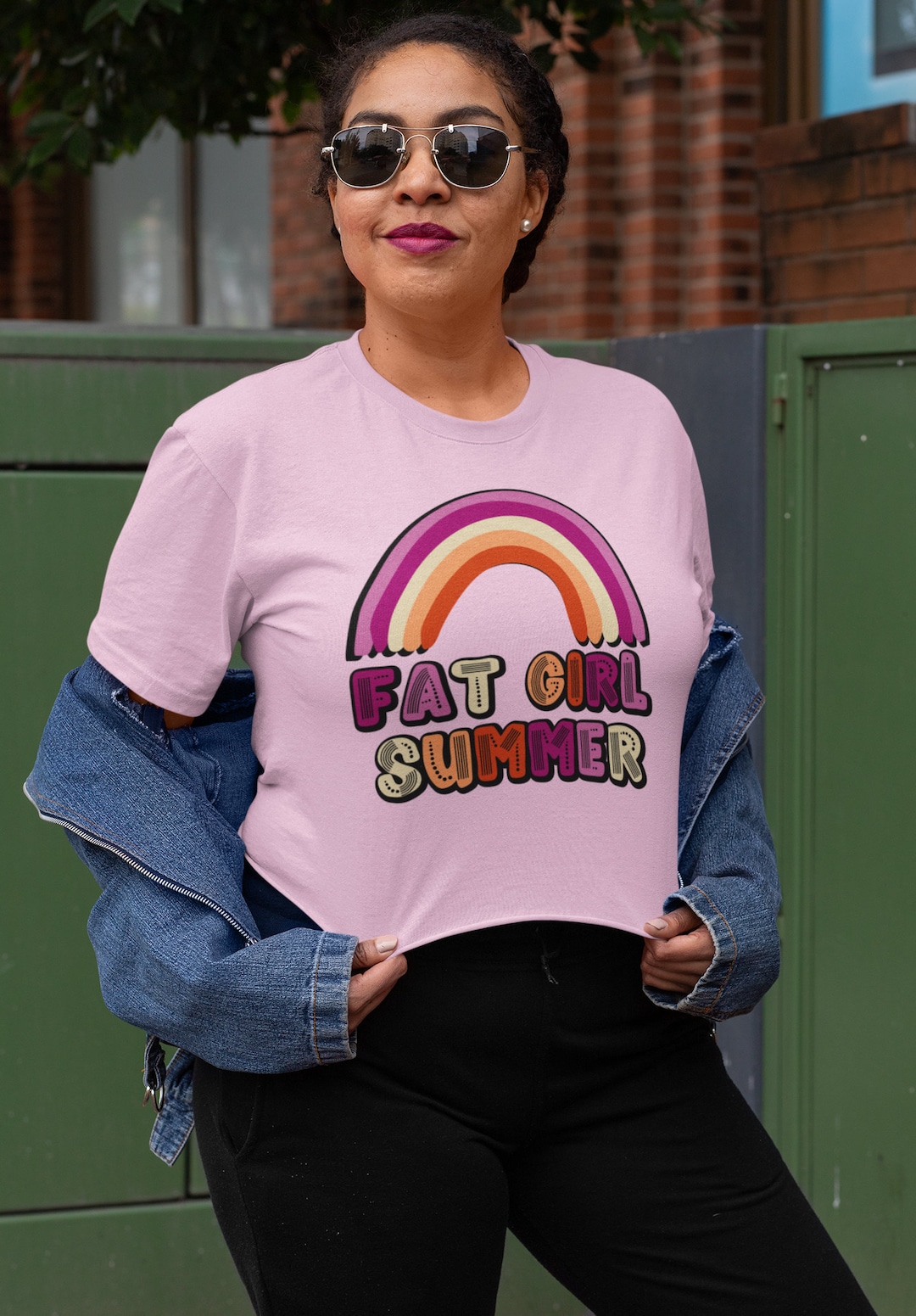 Fat Girl Summer Shirt Fat Positive Fuck Diet Culture Fat Girl