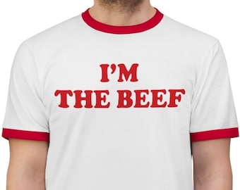 I'm The Beef Impractical Jokers Fan Shirt | Joker Punishment Scoopski Tour Tee Im Joe Gatto TShirt | IJ Lover Funny Gift Red Ringer T-Shirt