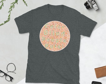 色覚異常の人が支配する！Tシャツ - 色覚異常検査シャツ | 色覚異常の友人への隠されたメッセージギフトTシャツ | 秘密の石原フレーズTシャツ