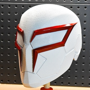 Spiderman 2099 Inspired helmet - white suit - for display