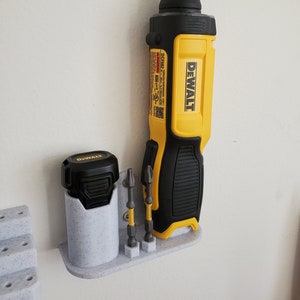 Dewalt 8vt Gyroscopic Screwdriver Mount - Wall Mountable - 3D Printed