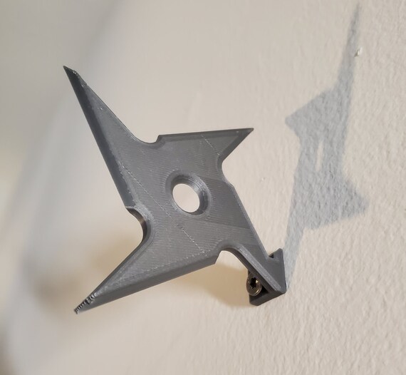 Ninja Throwing Star Shuriken Wall Hanger - 3 Pack - 3D Printed