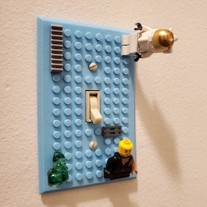 Lightswitch Cover (Single), COMPATIBLE with Lego - multiple colors available!