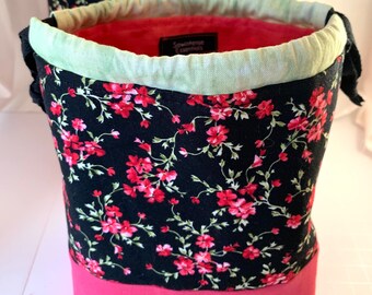 Bolsas de cordón de flores de rosa pequeña