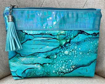 Bolso zippy iridiscencia ocean blues