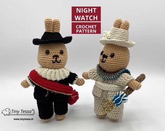 Night Watch Bunnies - Crochet Pattern