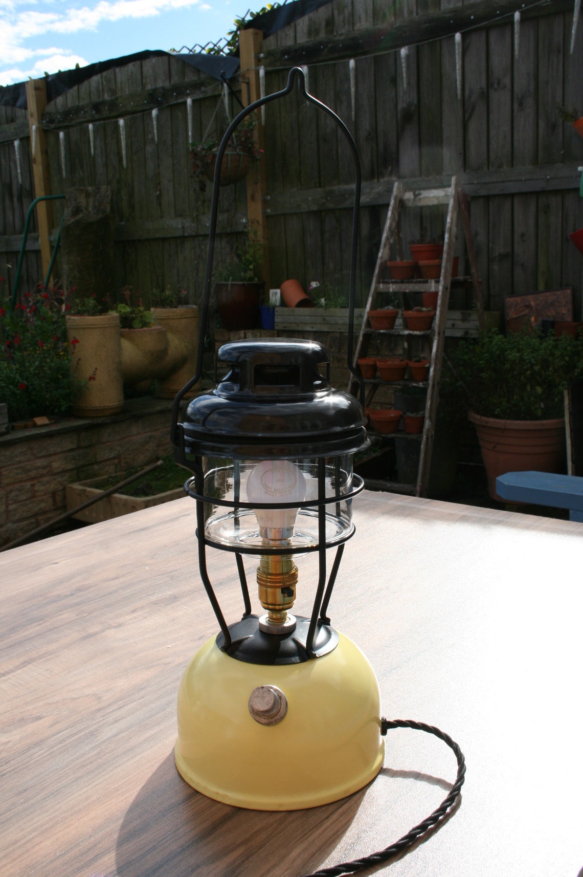 Retro converted Tilley lamp Etsy