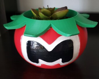 3D Printed Tomato Planter with Leaf Ring